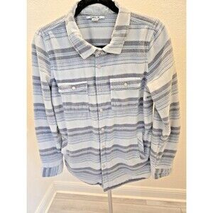 ​O'Neill Womens M Striped Fleece Y2K Southwestern Striped Fleece Snap-up Shacket